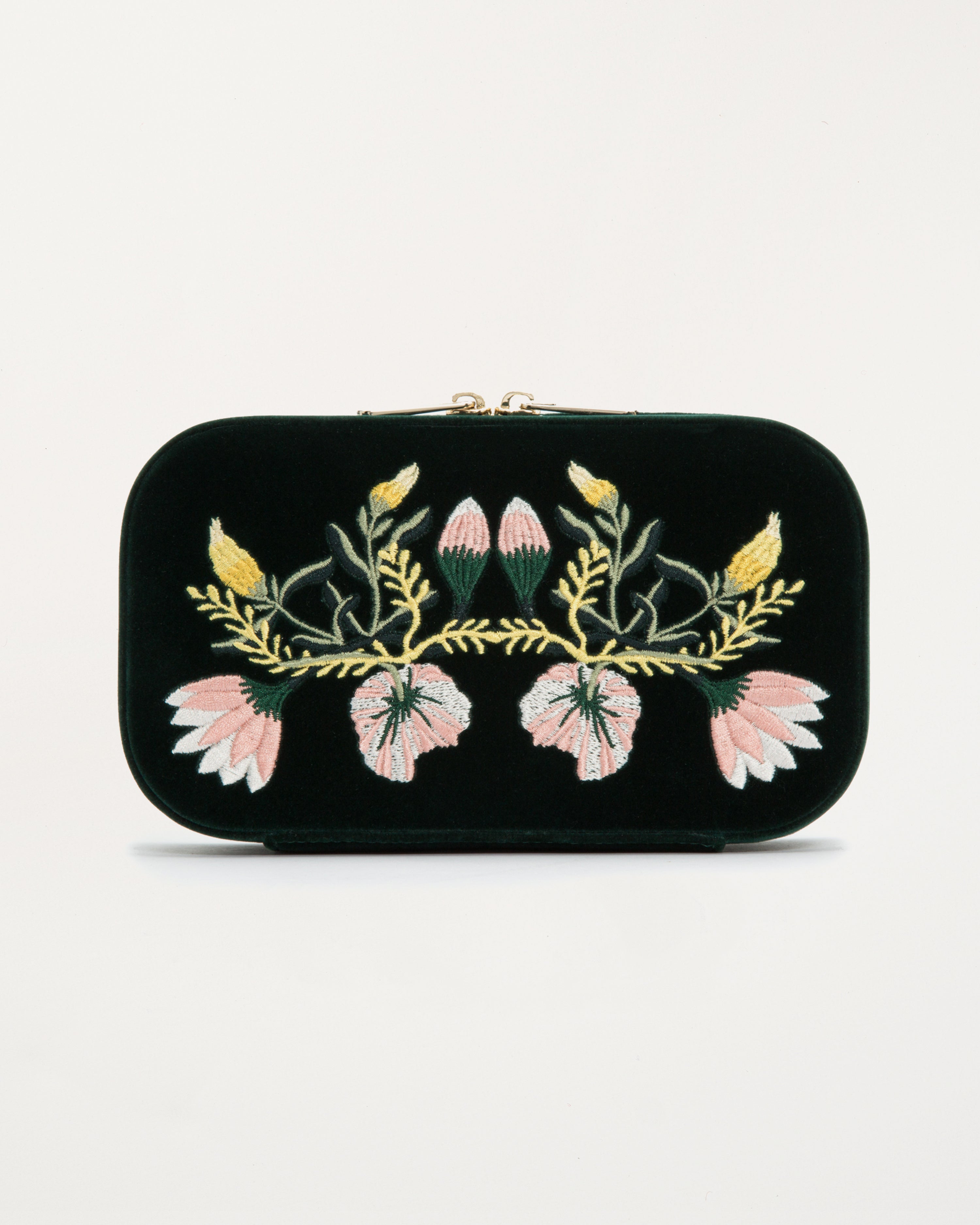 Zoe Travel Zip Case Forest Green