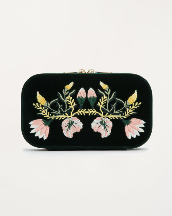 Zoe Travel Zip Case Forest Green