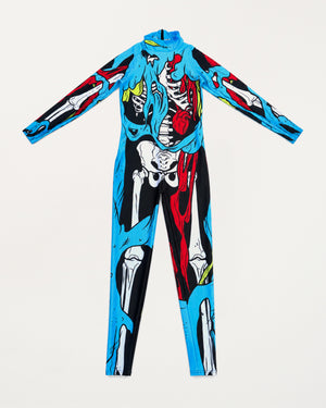 Zombie Skeleton Catsuit/Size S