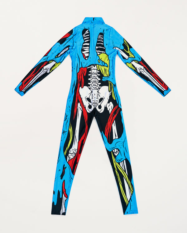Zombie Skeleton Catsuit/Size S