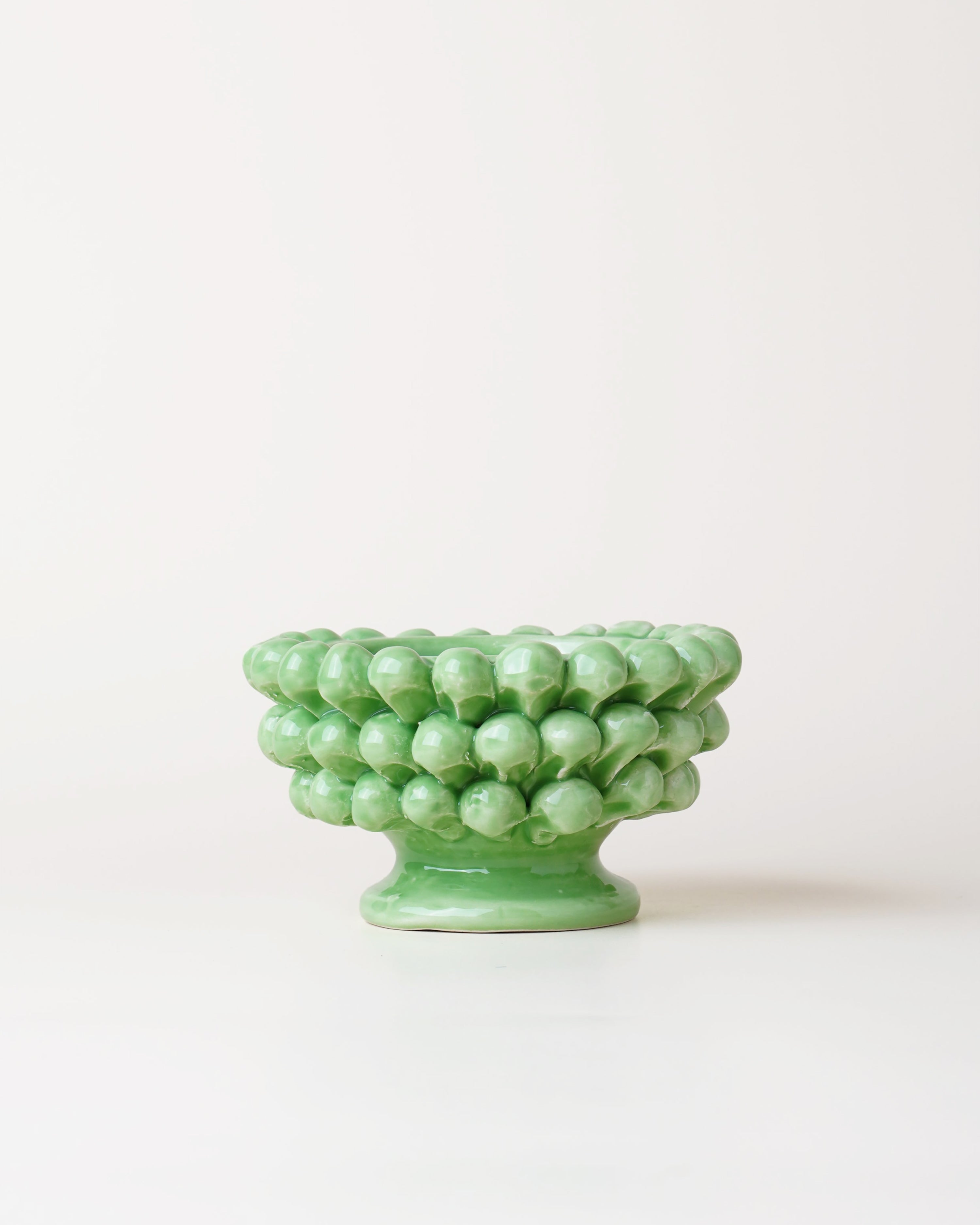 Small Pigna Aperta Bowl Green D11cm