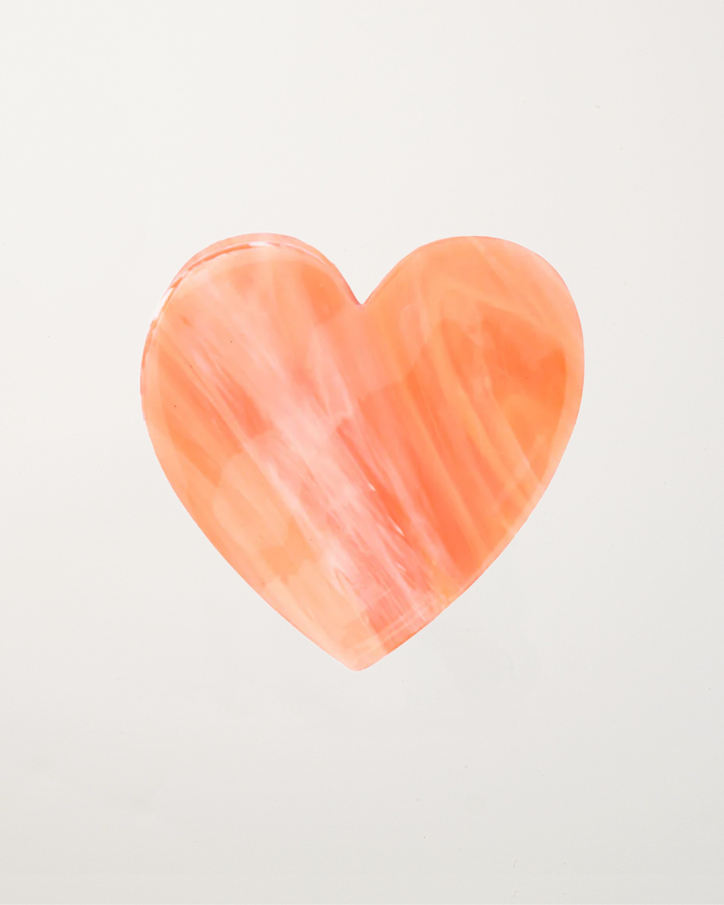 Pink Heart Hair Claw