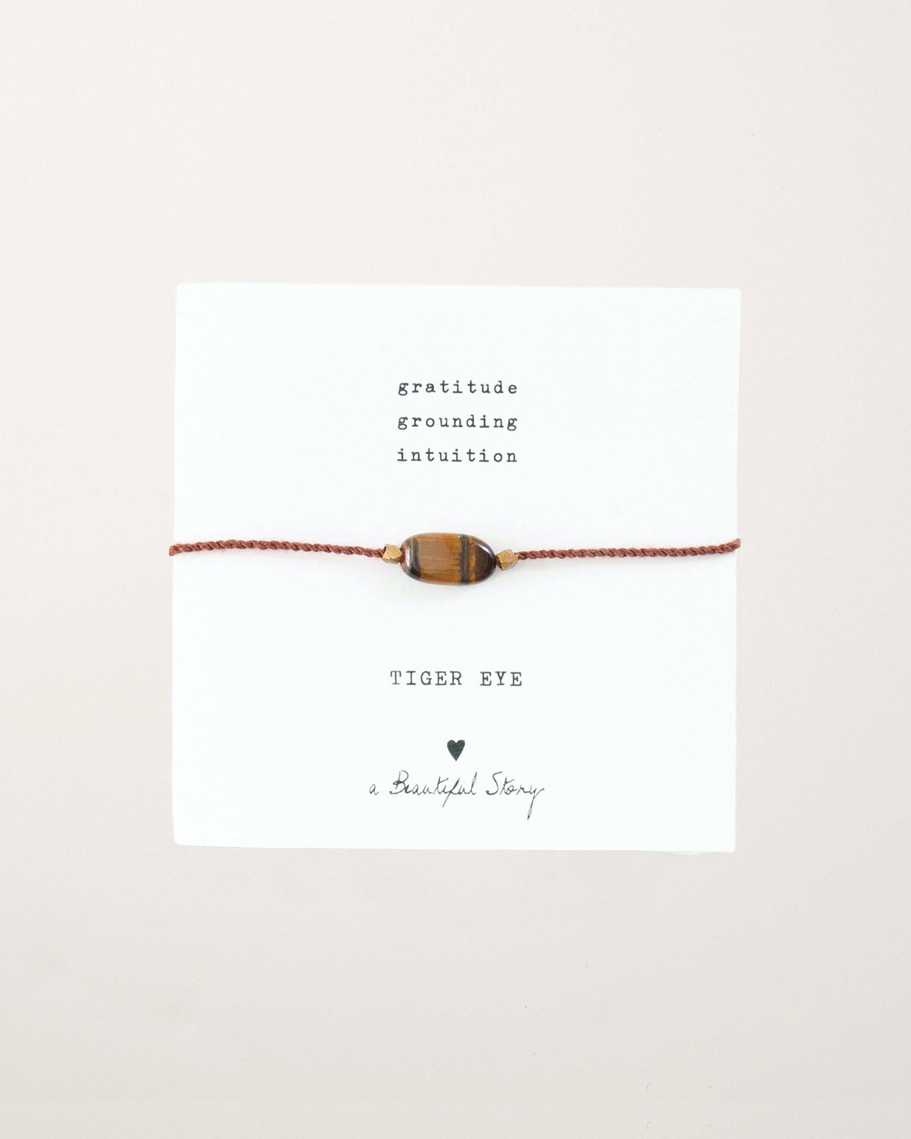 Gemstone Card Tiger Eye