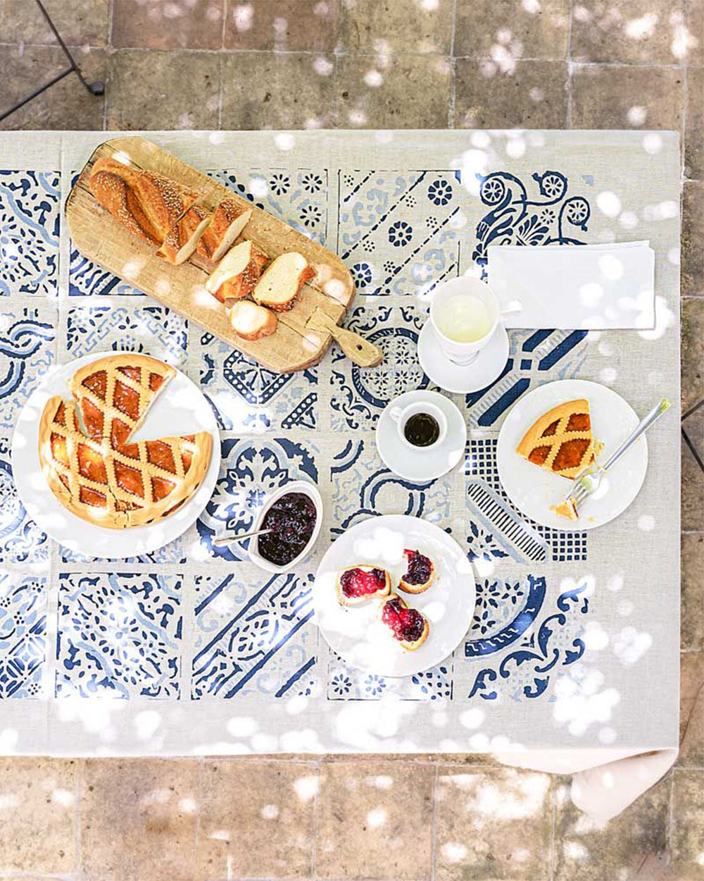 Tablecloth Maiolica Blue