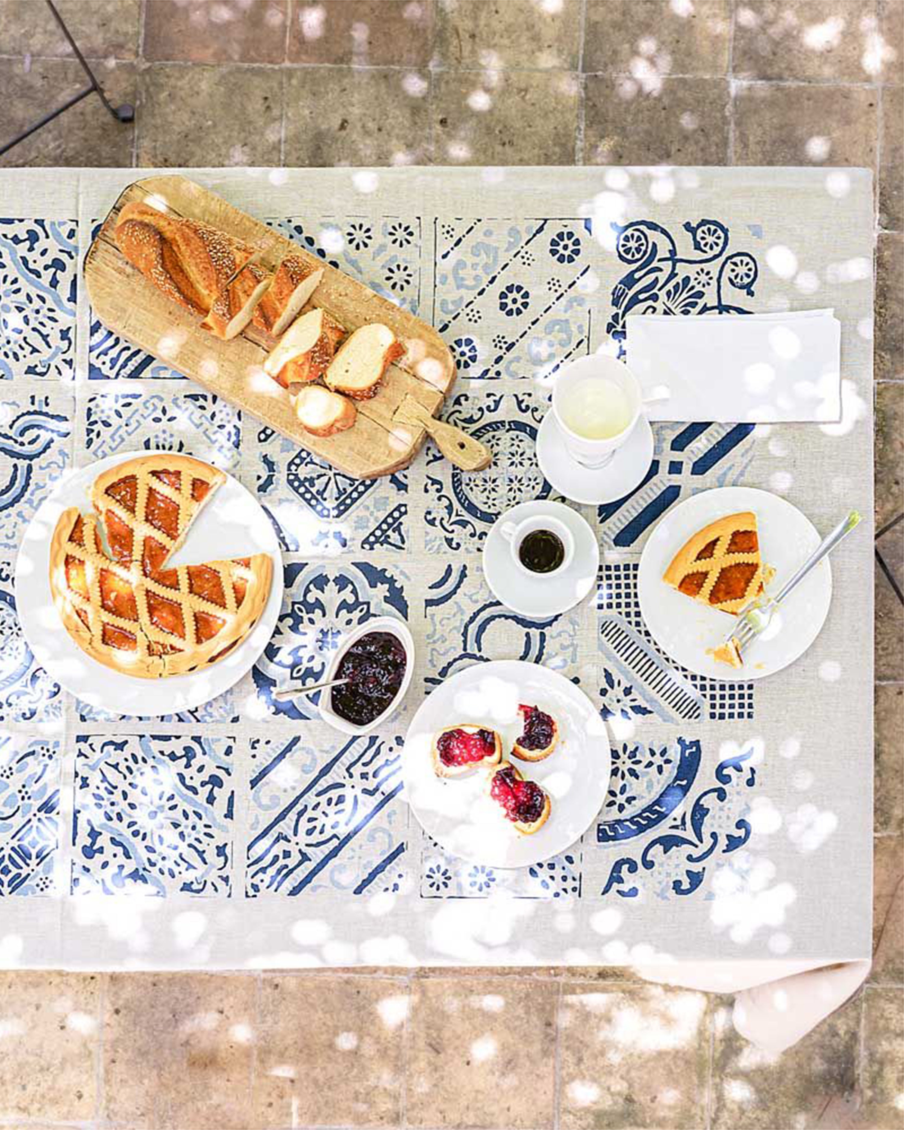 Tablecloth Maiolica Blue