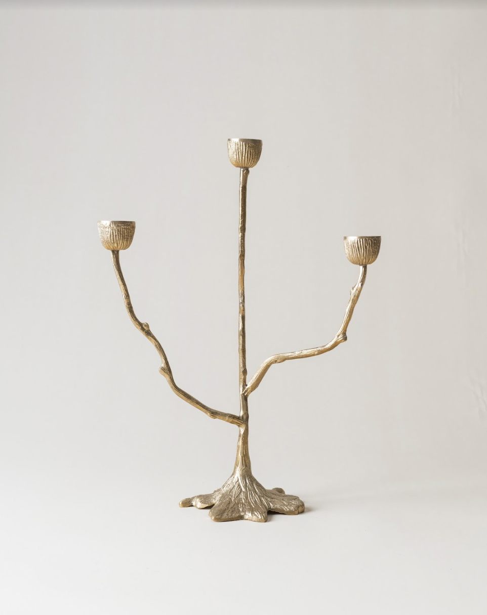 Misty Triple Candle Holder