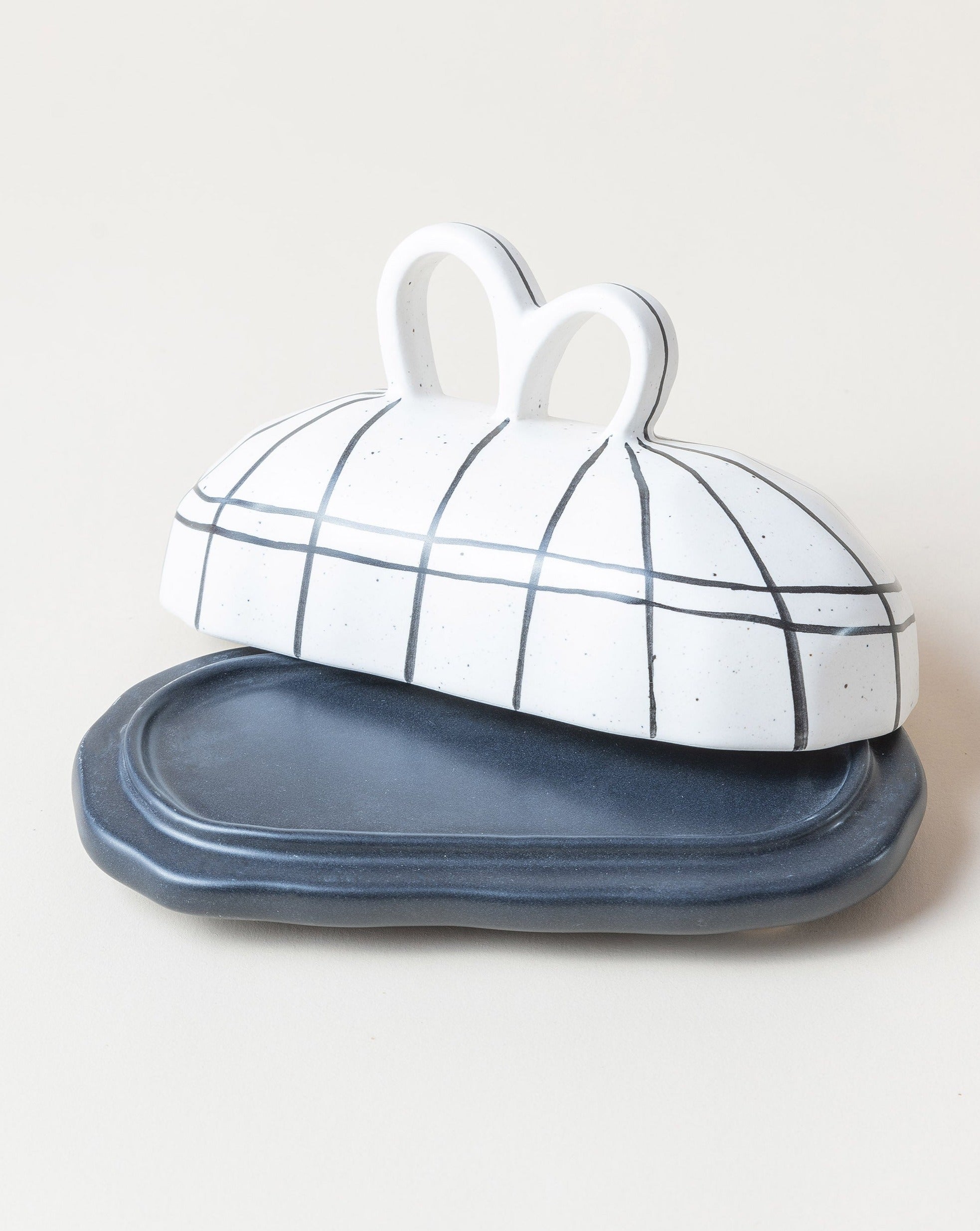 Butter Dish Vintage Noir