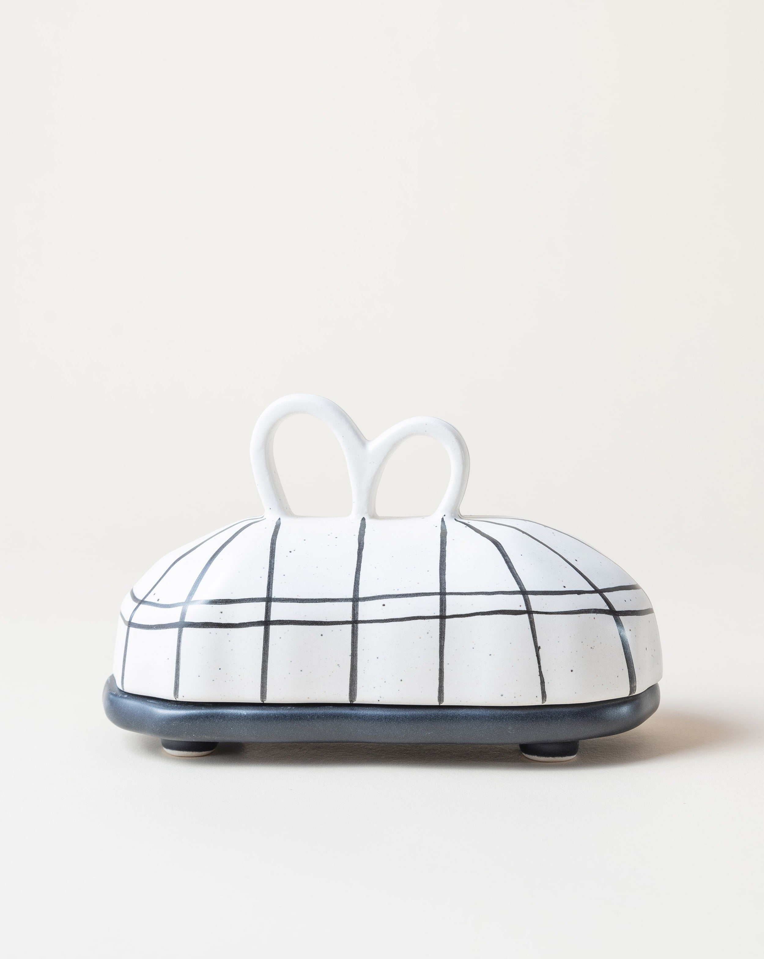 Butter Dish Vintage Noir