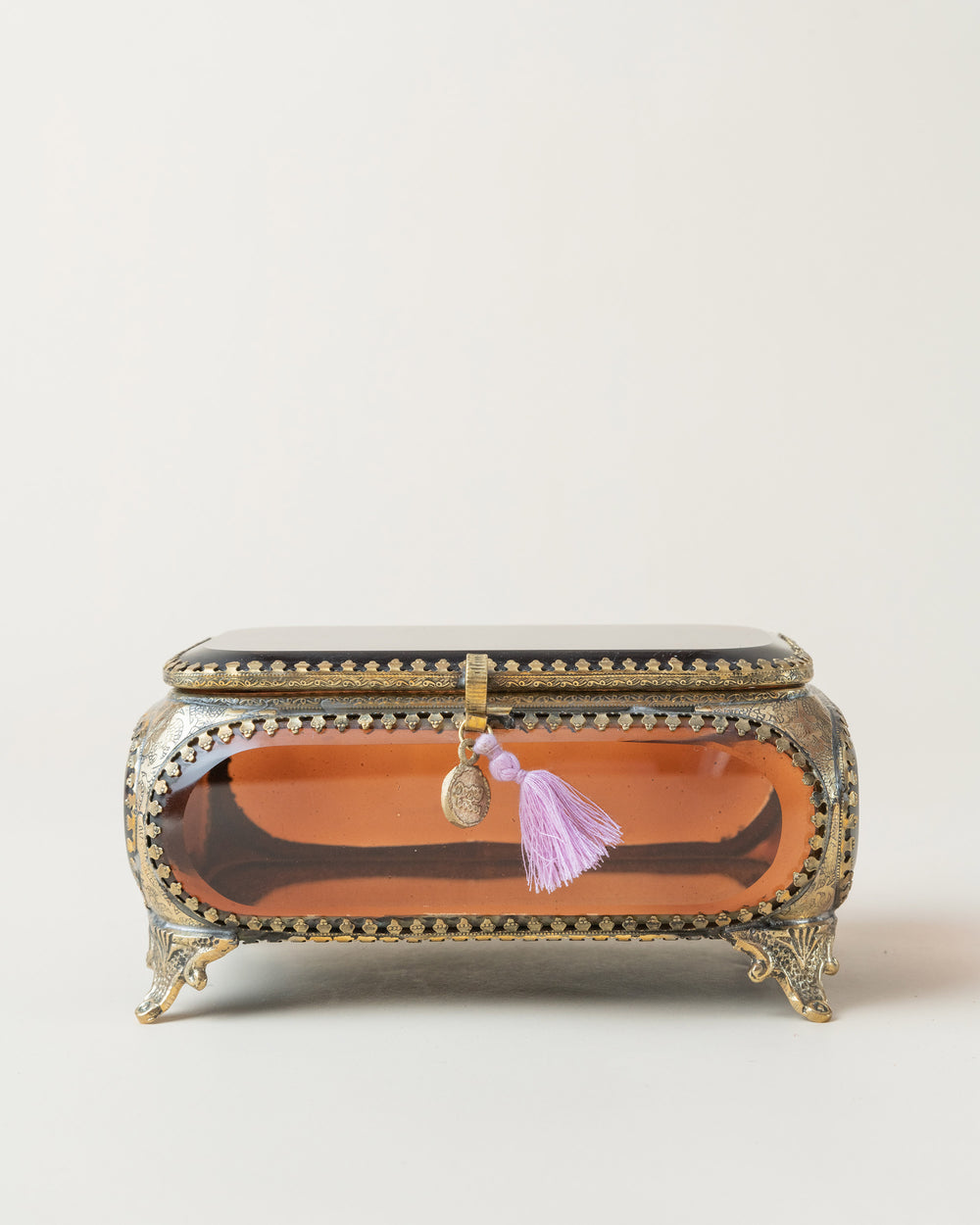 Laila Treasure Box Large Amber