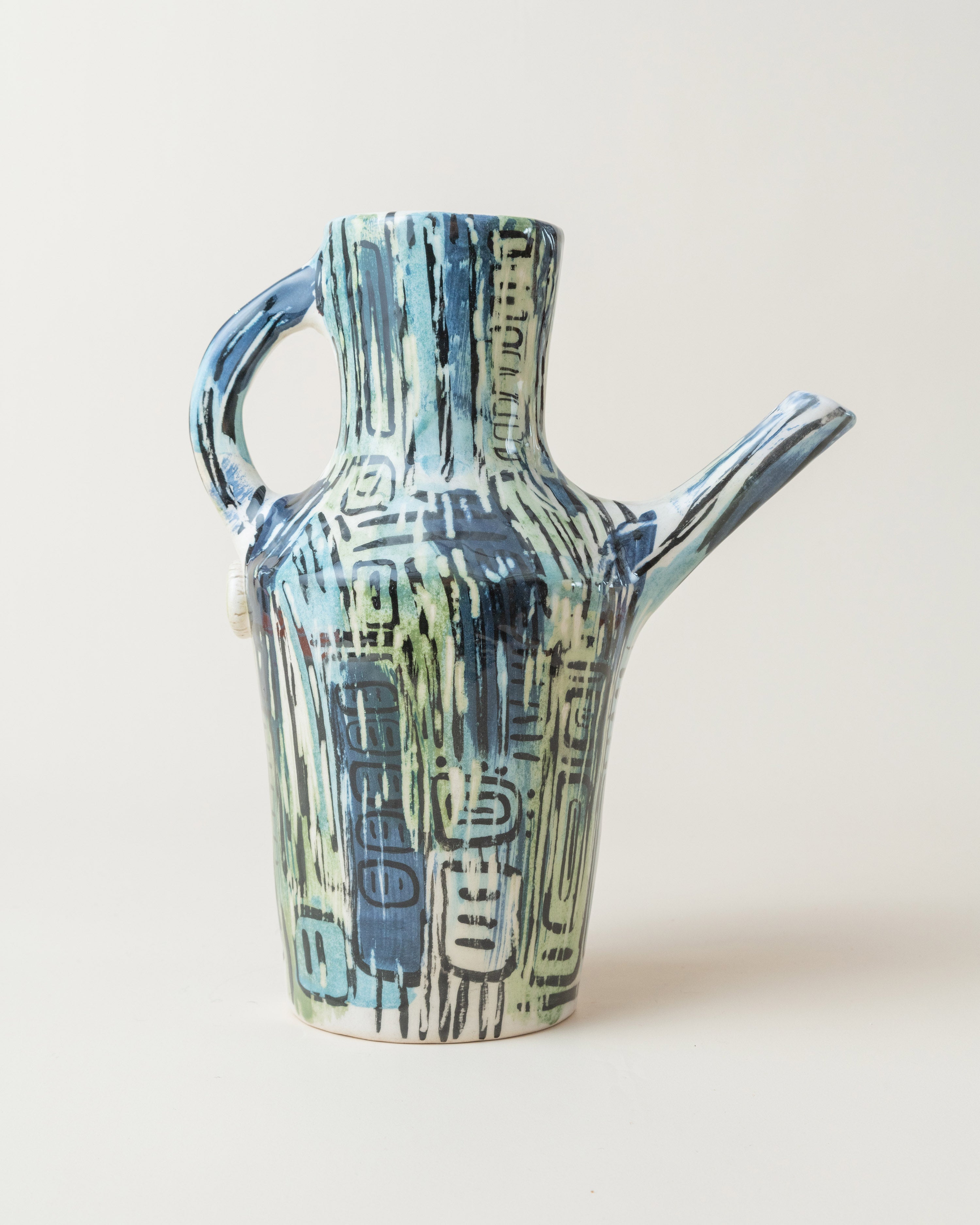 Decorative Jug/Blue Green