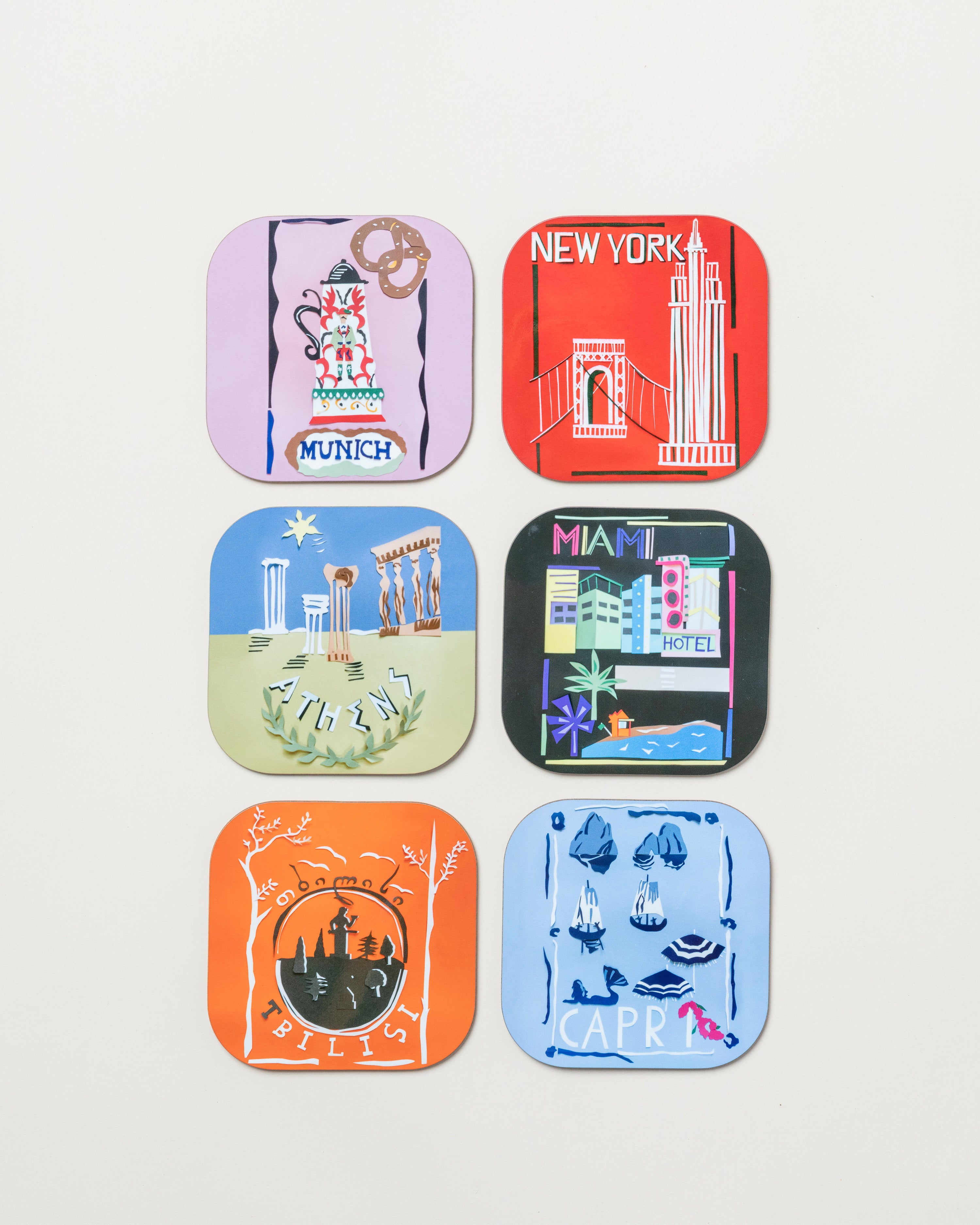 6 Coasters/Souvenir Print