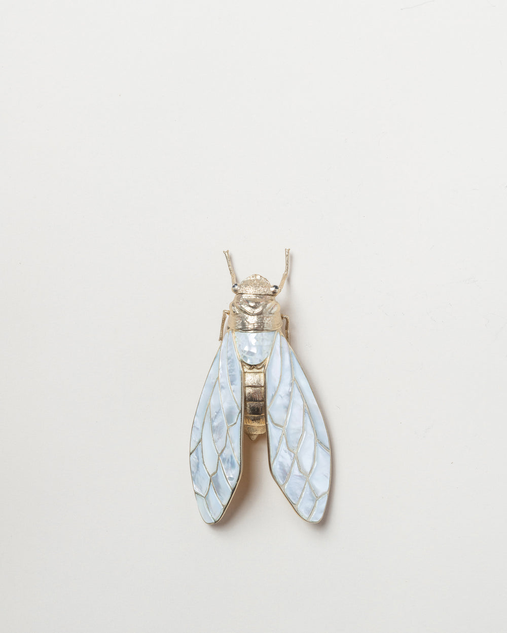 Large Cigale Box/White Pearl