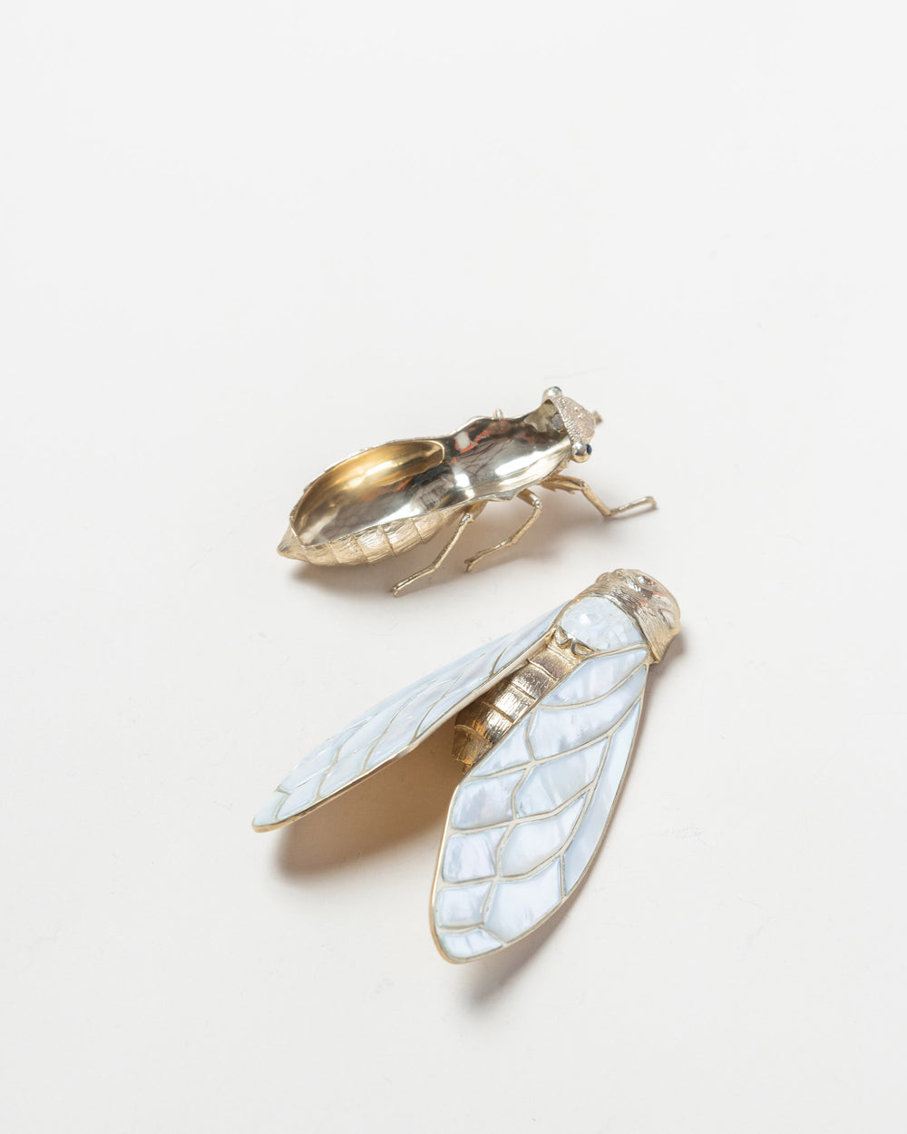 Large Cigale Box/White Pearl