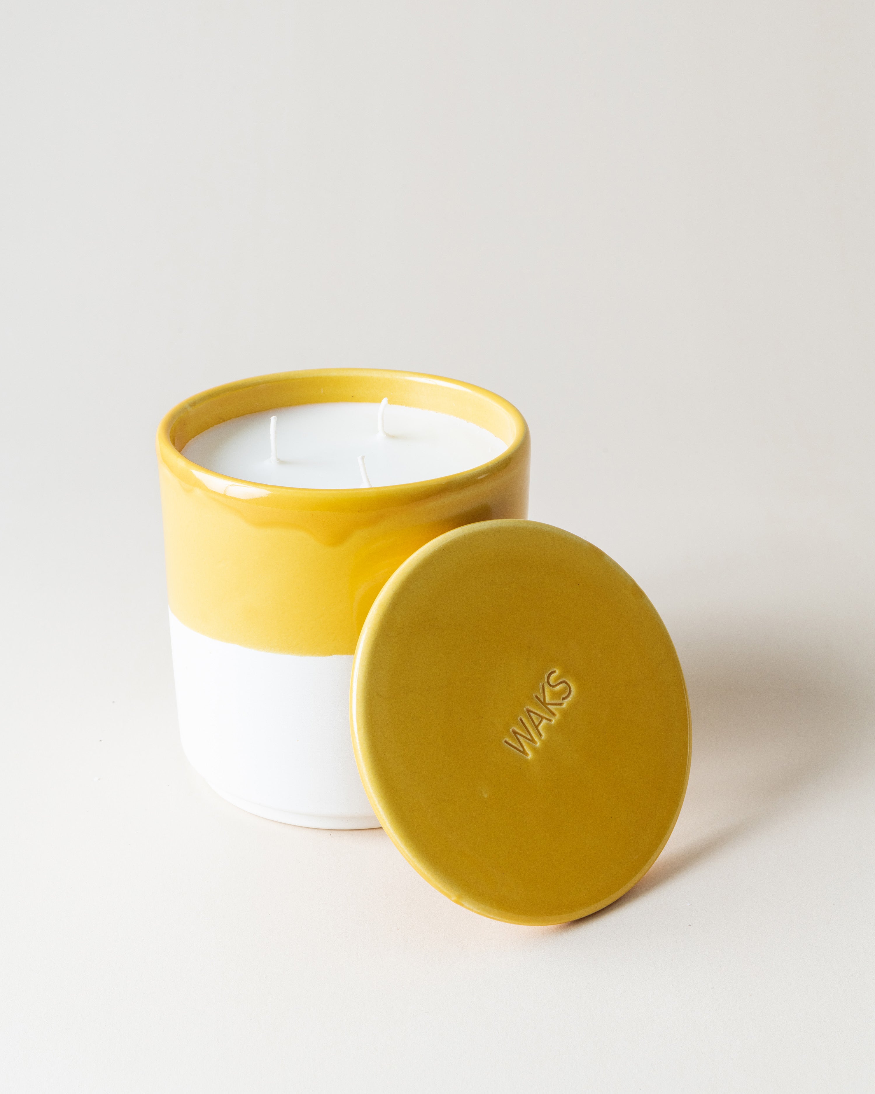 Large Yellow/Citrus Candle
