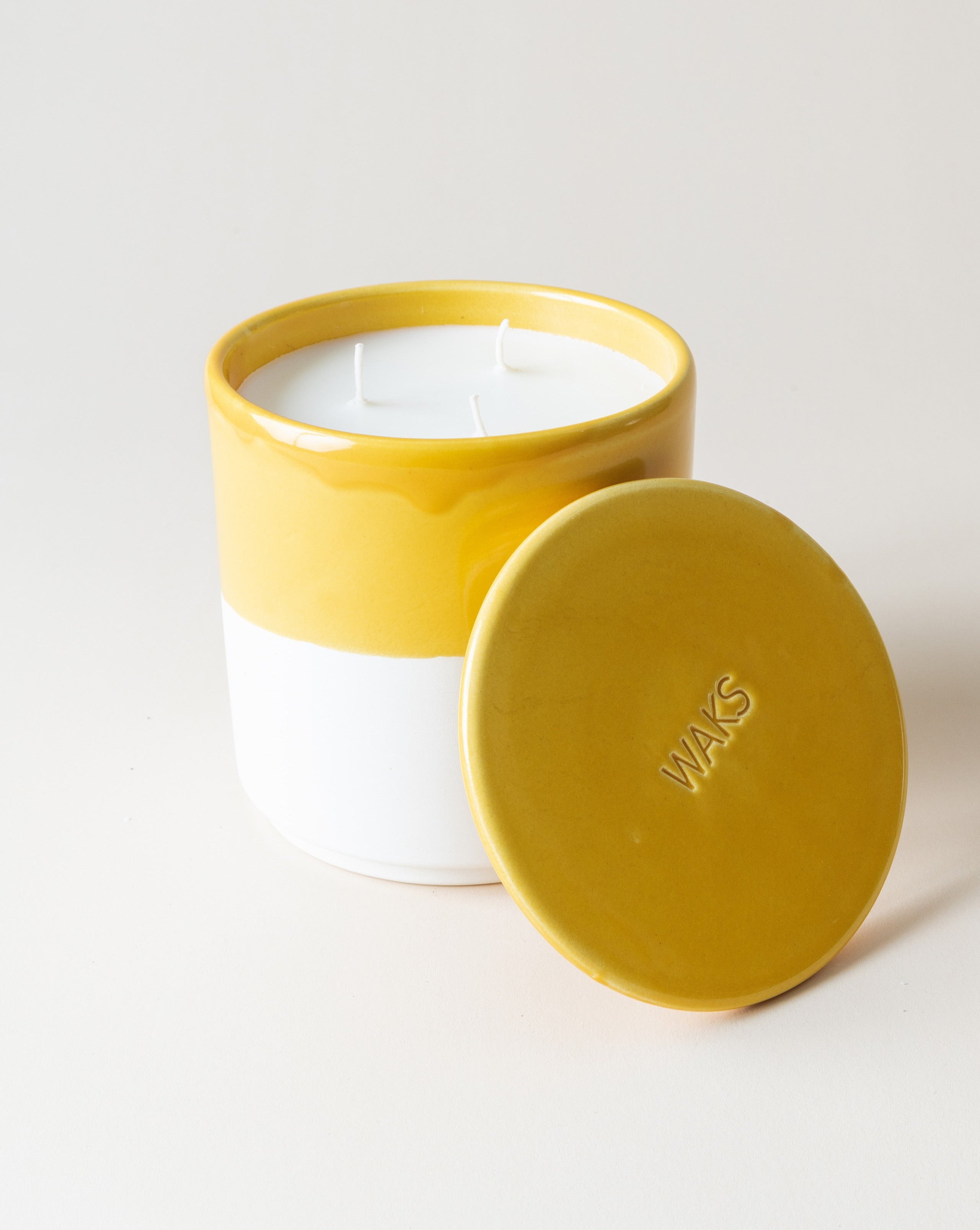 Large Yellow/Citrus Candle