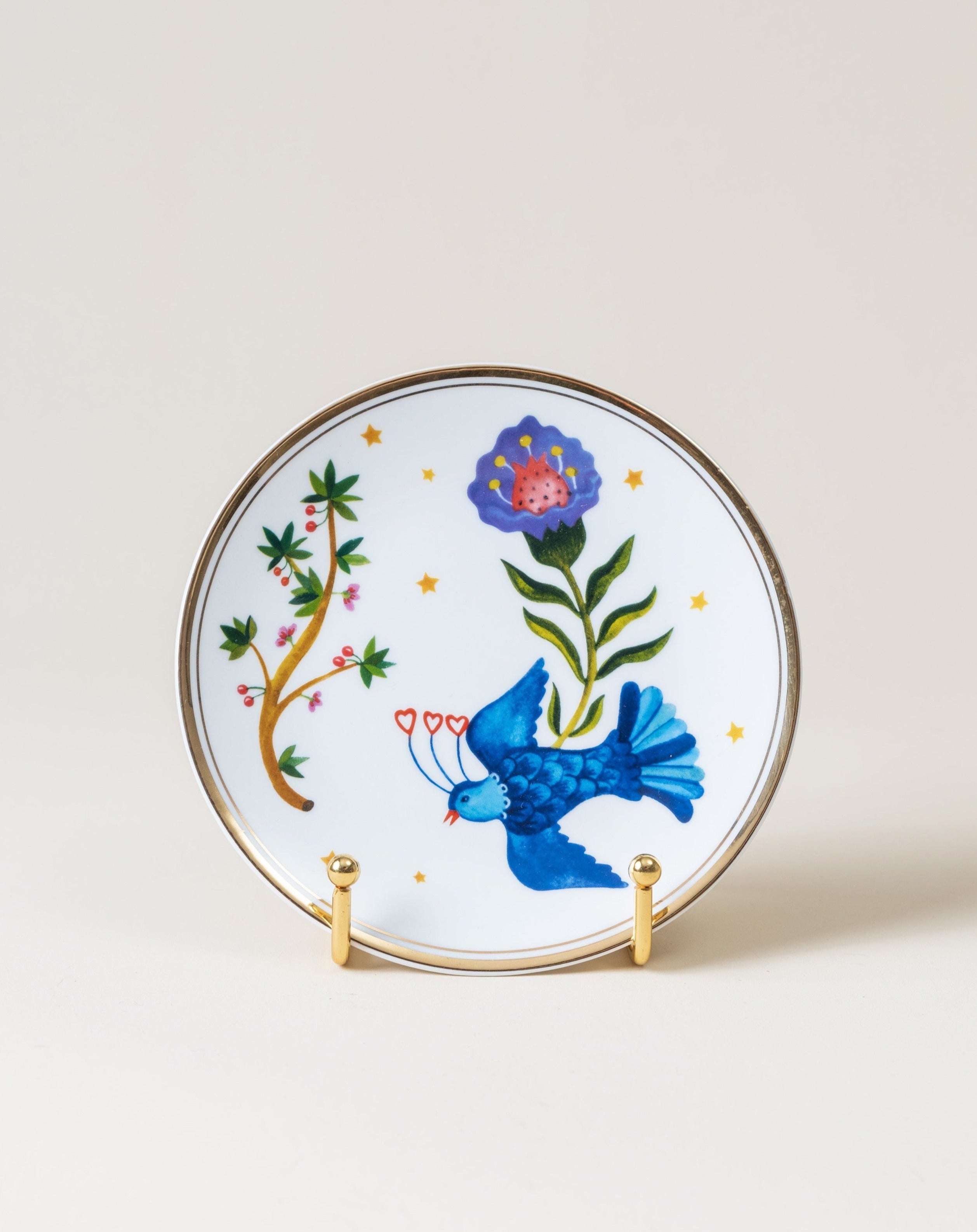 Plate/Blue Bird D15cm